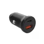Φορτιστής αυτοκινήτου FIXED FIXCC20N-CU-BK — θύρες USB-C και USB-A, ισχύς εξόδου 20 W, συμπαγής προσαρμογέας αυτοκινήτου