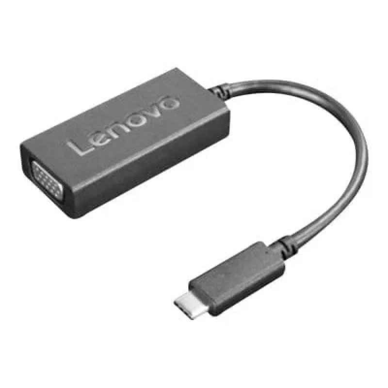 Lenovo 4X90M42956 προσαρμογέας καλωδίου βίντεο VGA (D-Sub) USB Type-C μαύρο