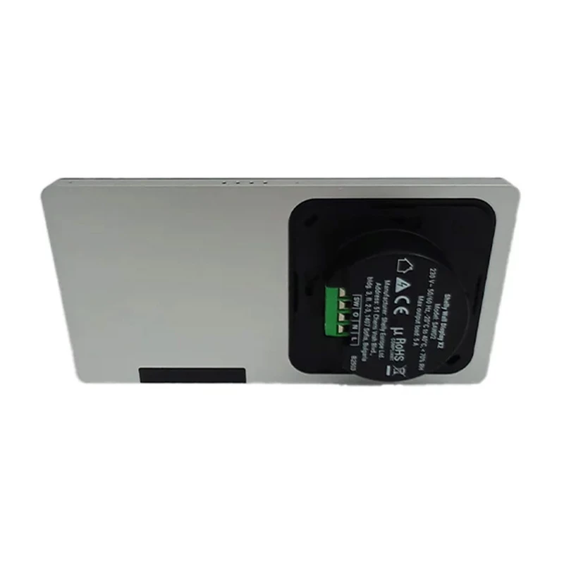 Shelly Wall Display X2 πίνακας ελέγχου, Wi-Fi, Bluetooth, ασημί + BLU H&T ιβουάρ