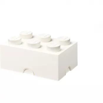 LEGO Storage Brick 6, Κουτί αποθήκευσης Λευκό