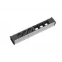 Πολύπριζο Bachmann 912.006 3 πρίζες AC μαύρο ασημί