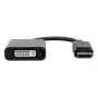 Προσαρμογέας DisplayPort σε DVI Garbot 20 cm αρσενικό/θηλυκό μαύρος, καλώδιο 20 cm, αρσενικό DisplayPort σε θηλυκό DVI