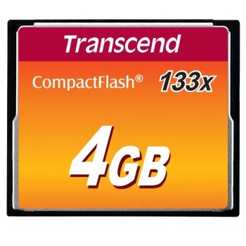 Μνήμη Flash Transcend 4GB CompactFlash 133x TS4GCF133
