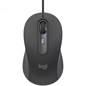 Logitech Signature Wired M520 for Business Οπτικό Ενσύρματο Ποντίκι USB-C Plug-and-Play Windows/Mac/Chrome/PC/laptops - Graphite
