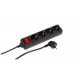 Microconnect MC-GRU00415BS Καλώδιο επέκτασης 1,5 m 4 πρίζες εσωτερικού χώρου μαύρο