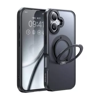 Προστατευτική θήκη Mcdodo PC-4930 MagSafe για iPhone 16 με ενσωματωμένη βάση, μαύρη