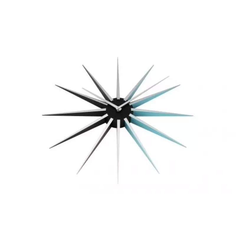 NeXtime Ρολόι 3051bl Nova, Ø50 cm, Επιτοίχιο, Μαύρο/Μπλε