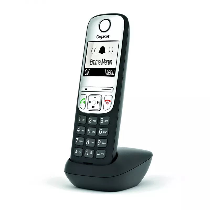 Gigaset A690HX Αναλογικό/DECT Τηλέφωνο Αναγνώριση κλήσης μαύρο, ασημί