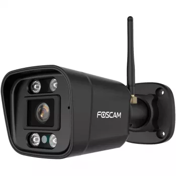 Foscam V8P εξωτερική κάμερα bullet WiFi, 8 MP 4K (3840x2160), WiFi διπλής ζώνης, προβολέας, σειρήνα, νυχτερινή όραση, μαύρη