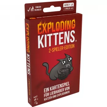 Exploding Kittens - Έκδοση 2 παικτών, Παιχνίδι με κάρτες