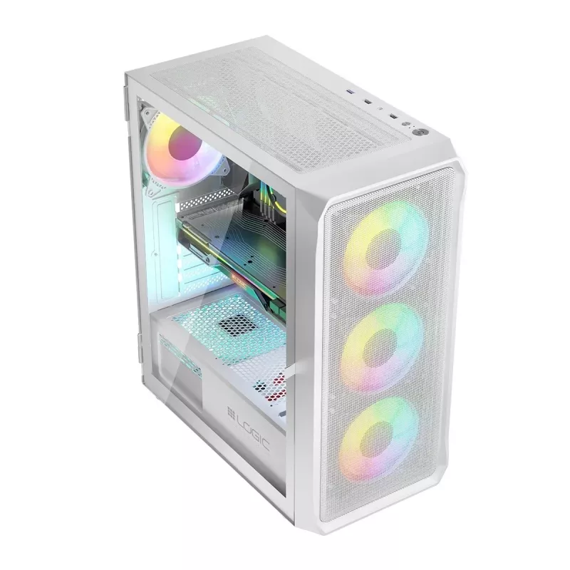 Κουτί υπολογιστή Logic PORTOS ARGB MINIDI USB 3.0 Λευκό