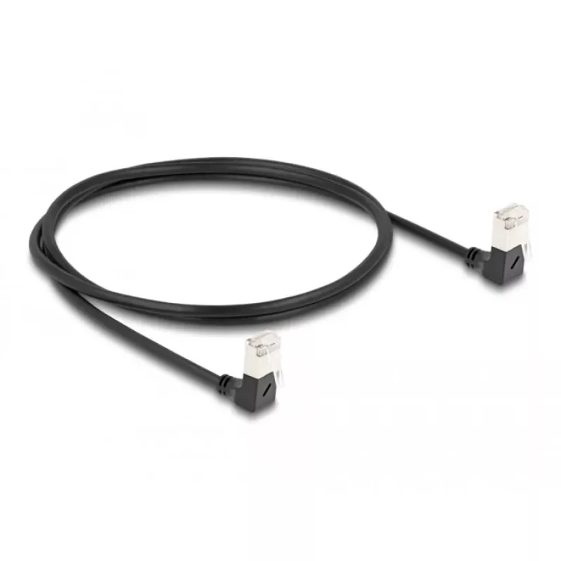 Καλώδιο δικτύου DeLOCK RJ45 Cat.6A 1m μαύρο