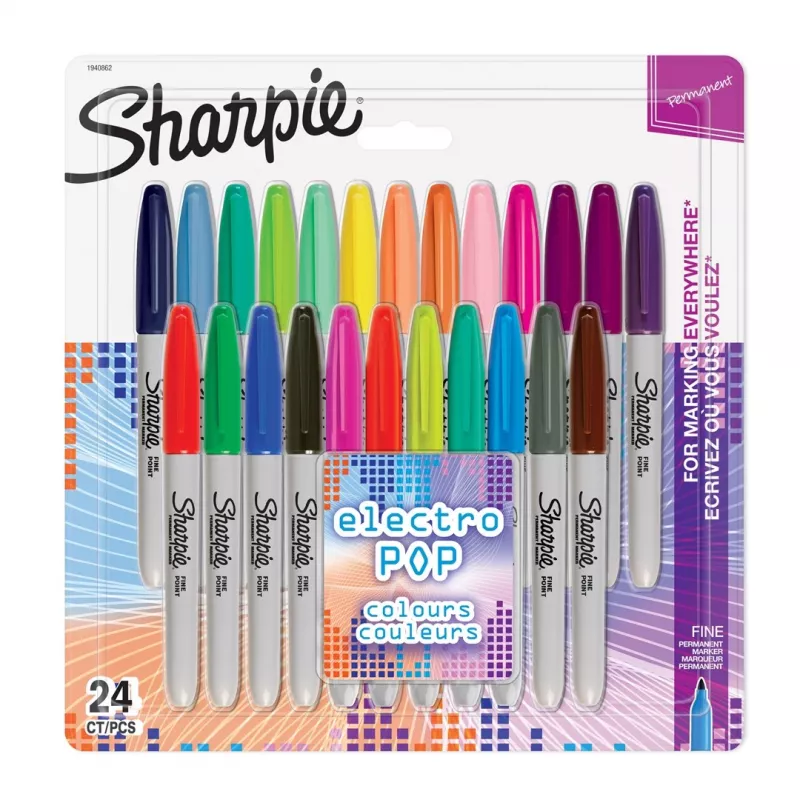 Λεπτός μαρκαδόρος Sharpie Fine 24 τεμ. Πολύχρωμος