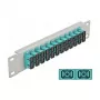 Patchpanel LWL DeLOCK 10 ιντσών 12 Port SC Duplex aqua 1U γκρι