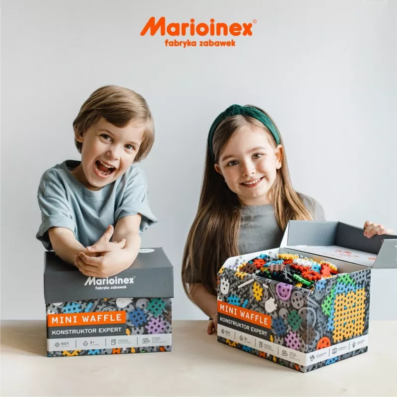 Παιχνίδι δομικών Marioinex Blocks mini Waffle Expert — 100 τεμ., πολύχρωμο, ηλικία 3+