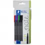 Fineliner Staedtler 334 C6 Μαύρο Μπλε Πράσινο Κόκκινο Βιολετί 5 τεμ.