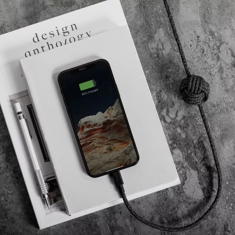 Καλώδιο USB-C σε Lightning Native Union Night 3 m – μαύρο/γκρι, μήκος 3 m
