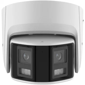 IP κάμερα παρακολούθησης Hikvision DS-2CD2346G2P-ISU/SL 4MP Turret, φακός 2,8 mm, οπτικό πεδίο 180°, IR 30 m, IP67, PoE/DC