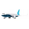 Σετ κατασκευής Cobi Boeing 737-8 — 340 τεμάχια, συνιστώμενη ηλικία 7+, μπλε και λευκό
