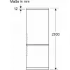 Bosch Serie 4 KGN39VICT ψυγειοκαταψύκτης, ελεύθερης τοποθέτησης, 363 l (260 l + 103 l), 203 cm, ενεργειακή κλάση C, ανοξείδωτο ατσάλι