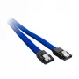 CableMod ModMesh - Καλώδιο SATA - Serial ATA 150/300/600 - SATA (W) σε SATA (W) - 60 cm - Μπλε (CM-CAB-SATA-N60KB-R)
