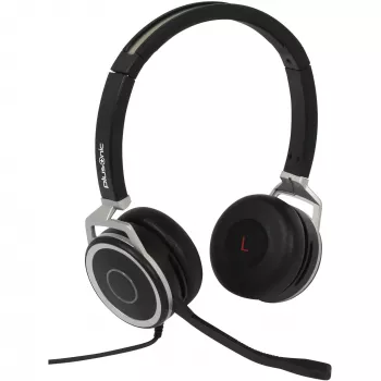 Ενσύρματο dual-business headset Plusonic 15.2P με υποδοχές USB και 3,5 mm, μοντέλο 6208-15.2P