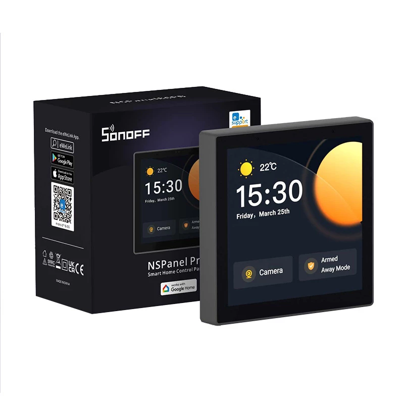 Επιτοίχιος έξυπνος πίνακας ελέγχου Sonoff NSPanel Pro – Wi‑Fi, Bluetooth, υποστήριξη ZigBee, μοντέλο NSPanel86PB