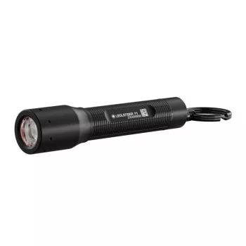Φακός τσέπης Ledlenser P3R μαύρος — επαναφορτιζόμενος συμπαγής LED φακός μπρελόκ