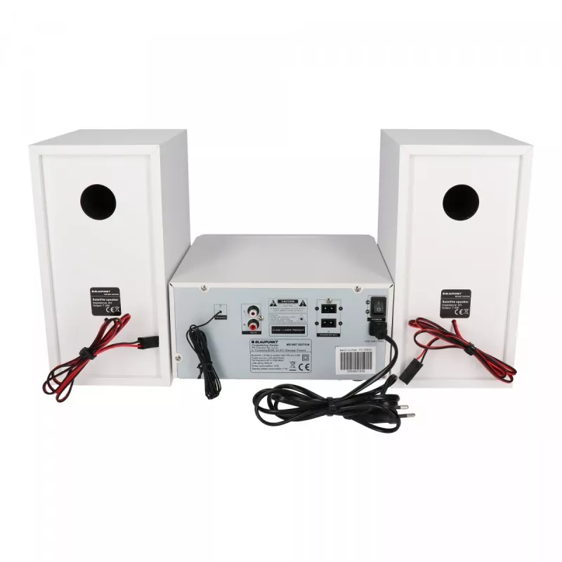 Home Audio μικροσύστημα BLAUPUNKT MS16BT 15 W, CD/USB/MP3, Bluetooth, FM RDS, λευκό