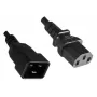 Microconnect PE030605 Καλώδιο τροφοδοσίας μαύρο 0,5 m υποδοχή C13 υποδοχή C20