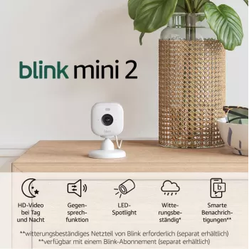 Κάμερα παρακολούθησης IP Amazon Blink Mini 2 1080p