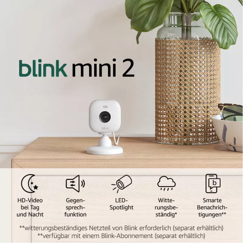 Κάμερα παρακολούθησης IP Amazon Blink Mini 2 1080p