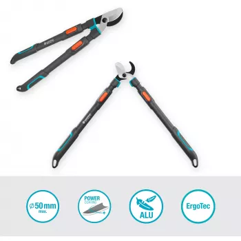 Gardena Κλαδευτήρι TeleCut Pro L γκρι/τυρκουάζ 65 cm - 90 cm (12041-88)