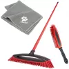 Σετ σκούπας VILEDA Pet Pro 175388 — 3 τεμ., ηλεκτροστατική βούρτσα και πανί μικροϊνών, κόκκινο
