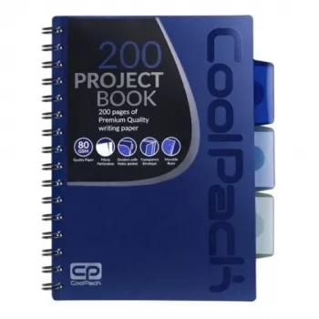 Σπιράλ σημειωματάριο A5 Coolpack σκούρο μπλε