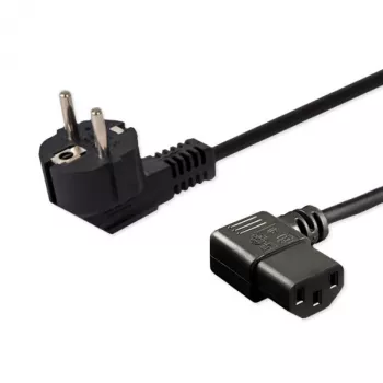 Καλώδιο τροφοδοσίας SAVIO CL-115 IEC C13 σε αρσενικό, 1,2 m, μαύρο
