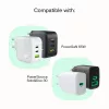 Καλώδιο USB-C-USB-C PowerStream 100W πλεκτό 1,2m λευκό