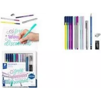 Σετ hand lettering Staedtler 100% PEFC – εργαλεία για lettering με πινέλο και λεπτές γραμμές