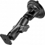 RAM Mounts Twist-Lock επίπεδη βάση διπλής σφαίρας με βεντούζα Μαύρη RAP-B-166-2U