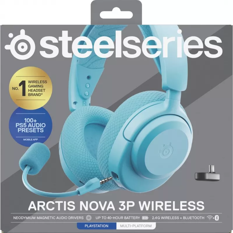 Steelseries Arctis Nova 3P Ασύρματο PS Aqua