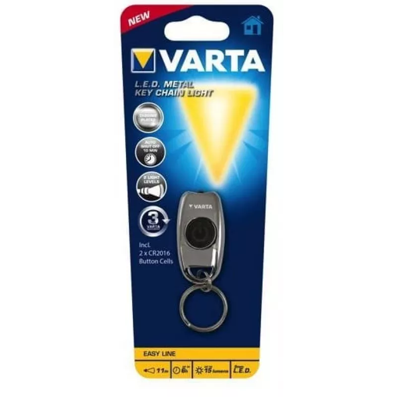 Φακός μπρελόκ Varta L.E.D. METAL KEY CHAIN LIGHT