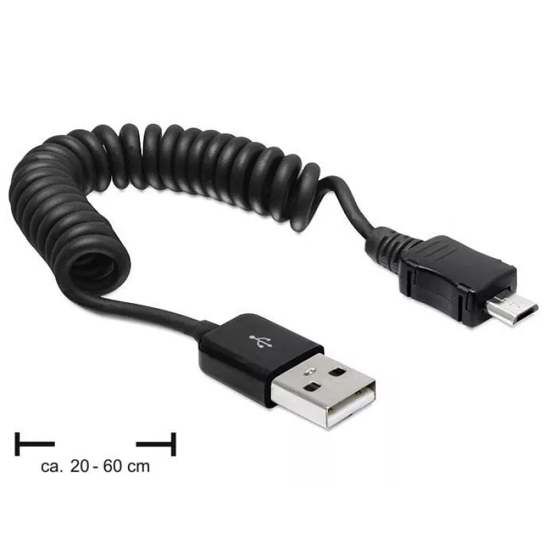 Καλώδιο USB DeLOCK USB 2.0-A/USB micro-B 0,6 m