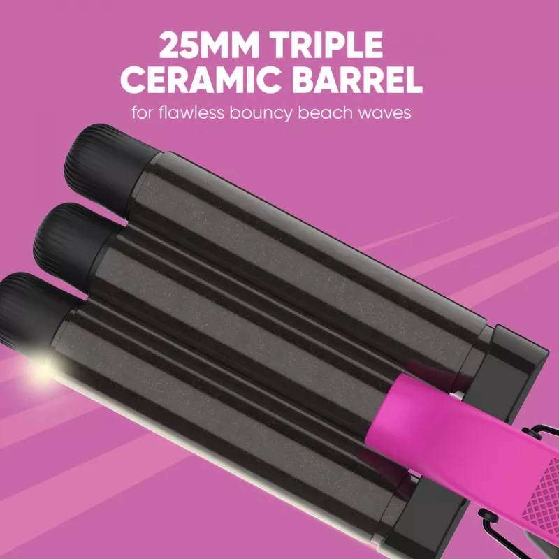 Triple Barrel Waver SBB SBWV-2000-EU 2000W – στυλιάρι για μπούκλες με τρεις κάννες