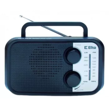 Φορητό ραδιόφωνο Eltra DANA μαύρο – δέκτης FM/AM, συμπαγές σχέδιο
