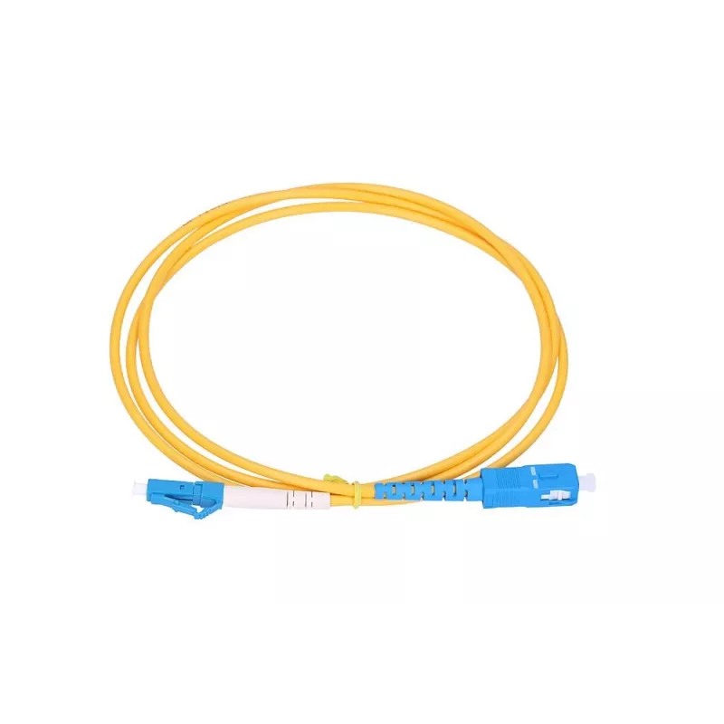Καλώδιο Patch οπτικών ινών Extralink LC/UPC σε SC/UPC, Singlemode G.652D, Simplex, 3 mm μανδύας, 2 m