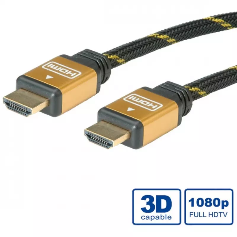 Καλώδιο HDMI ROLINE GOLD HDMI M – HDMI M 15 m