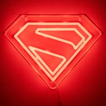 Επιτοίχιο LED νέον φως Paladone Superman PP14478SMTVN, διακοσμητική επιτοίχια πινακίδα