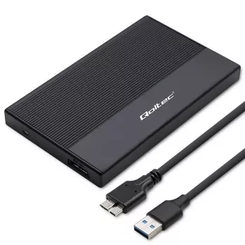 Θήκη για 2,5 ιντσών SATA SSD/HDD QOLTEC 52277 USB 3.0