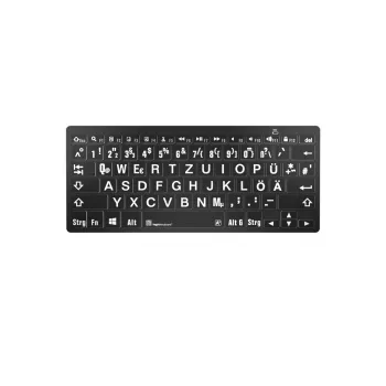 Πληκτρολόγιο Logickeyboard Universal Bluetooth LKB-LPWB-BTPC-DE QWERTZ Γερμανικό Μαύρο