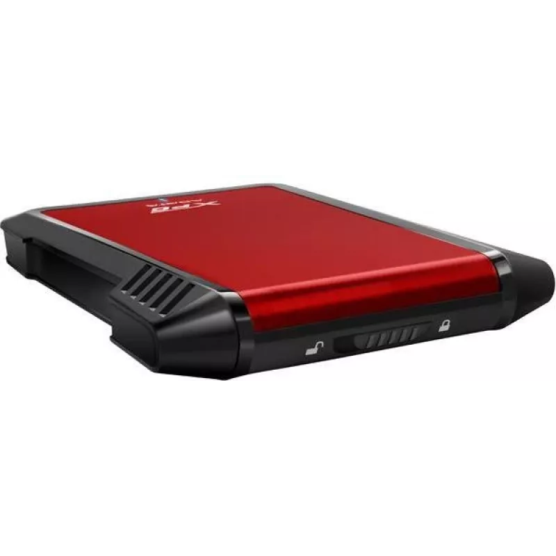 Θήκη HDD/SSD ADATA EX500 μαύρη, κόκκινη 2,5 ίντσες